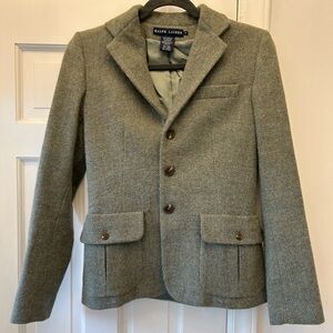 Ralph Lauren Sage Wool-Blend Jacket